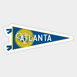 Atlanta Flag Pennant Sticker